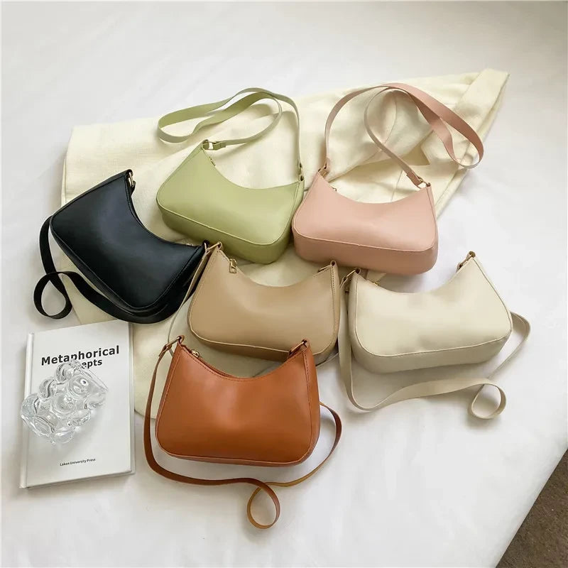 Unisex Solid Color Handbag