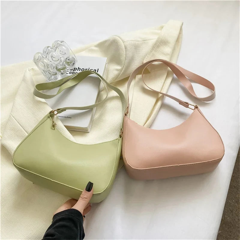 Unisex Solid Color Handbag