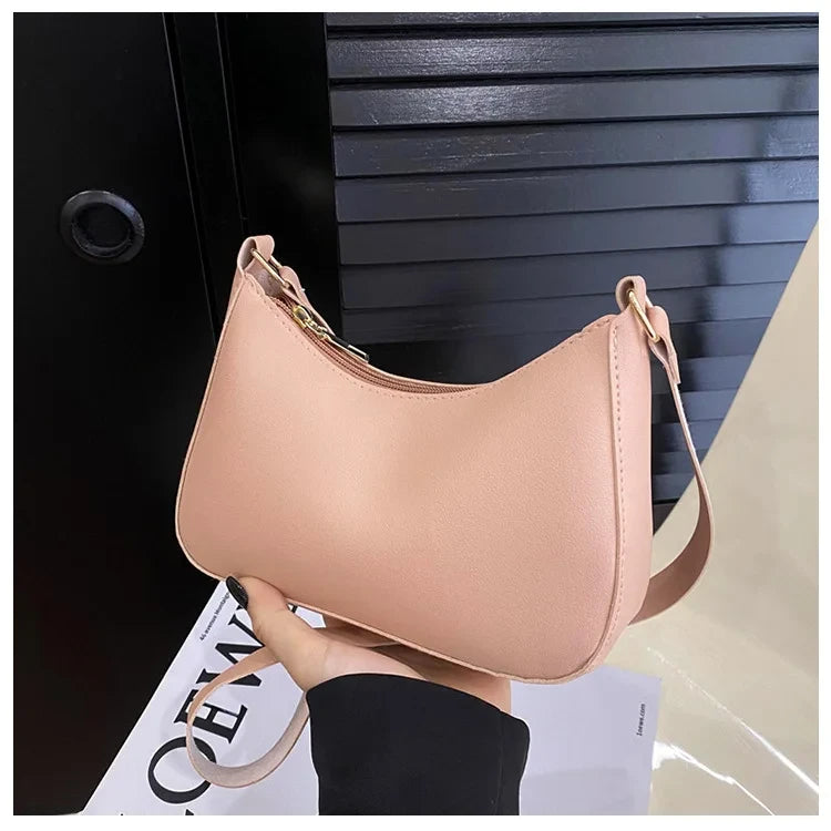 Unisex Solid Color Handbag