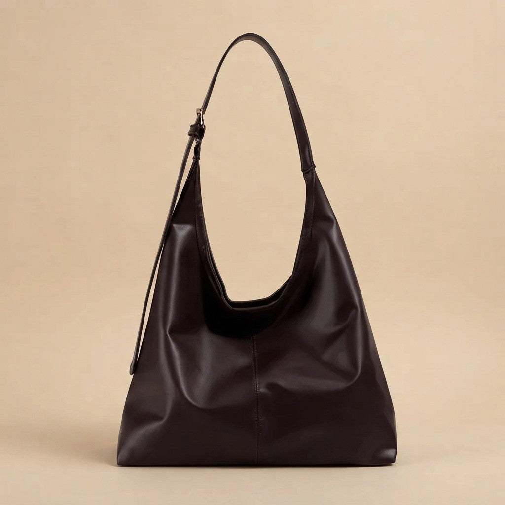 Faux Leather Work Tote